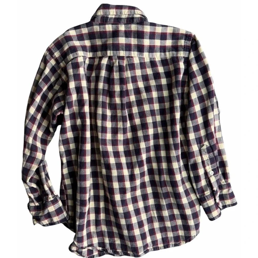 Ralph Lauren Boys Plaid Button Down Shirt Size 5‎ Cotton Flannel